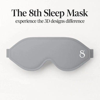 The 8th branded high quality sleeping mask in gray with 3D design for comfortable sleep