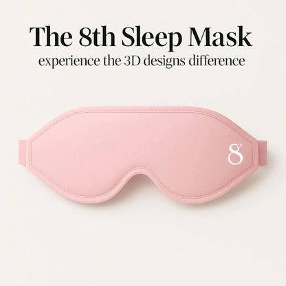 The 8th branded high quality sleeping mask in soft pink with 3D design for comfortable sleep